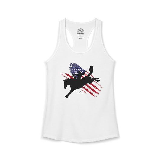 Saddle Bronc USA - Racerback Tank