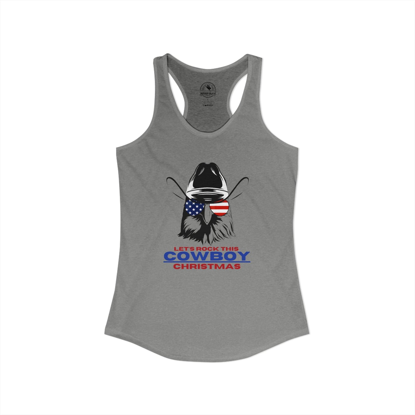 Let's Rock This Cowboy Christmas - Racerback Tank Top