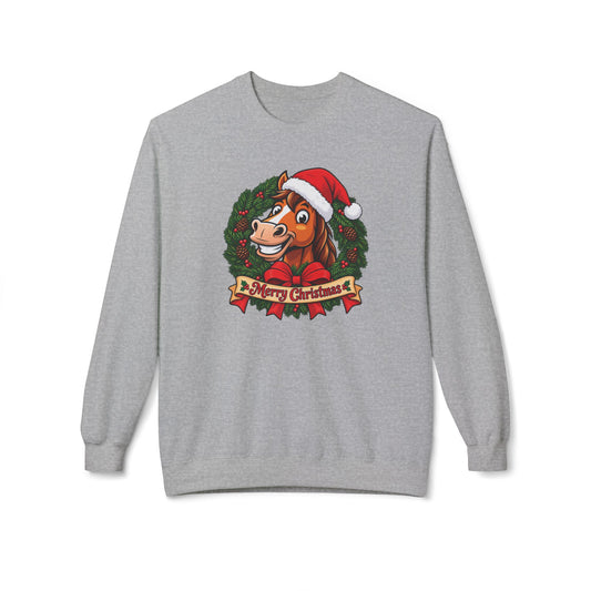 Merry Christmas Christmas Horse Crewneck Sweatshirt
