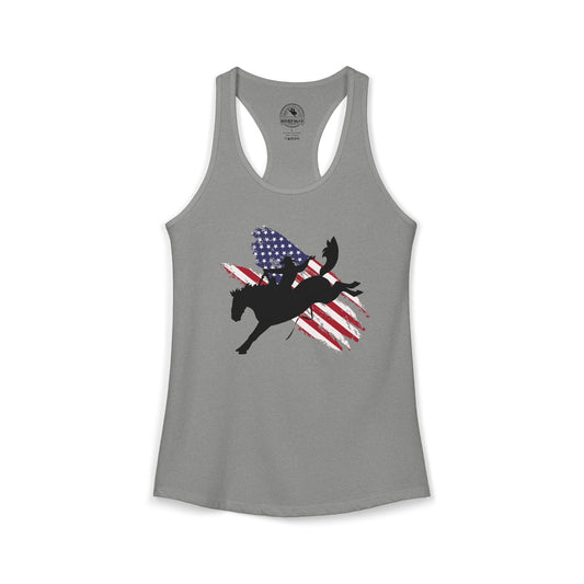 Saddle Bronc USA - Racerback Tank