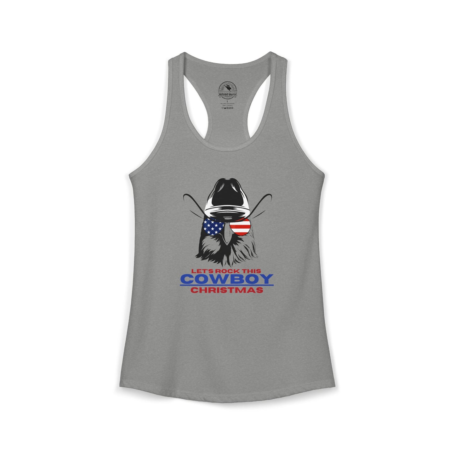 Let's Rock This Cowboy Christmas - Racerback Tank Top