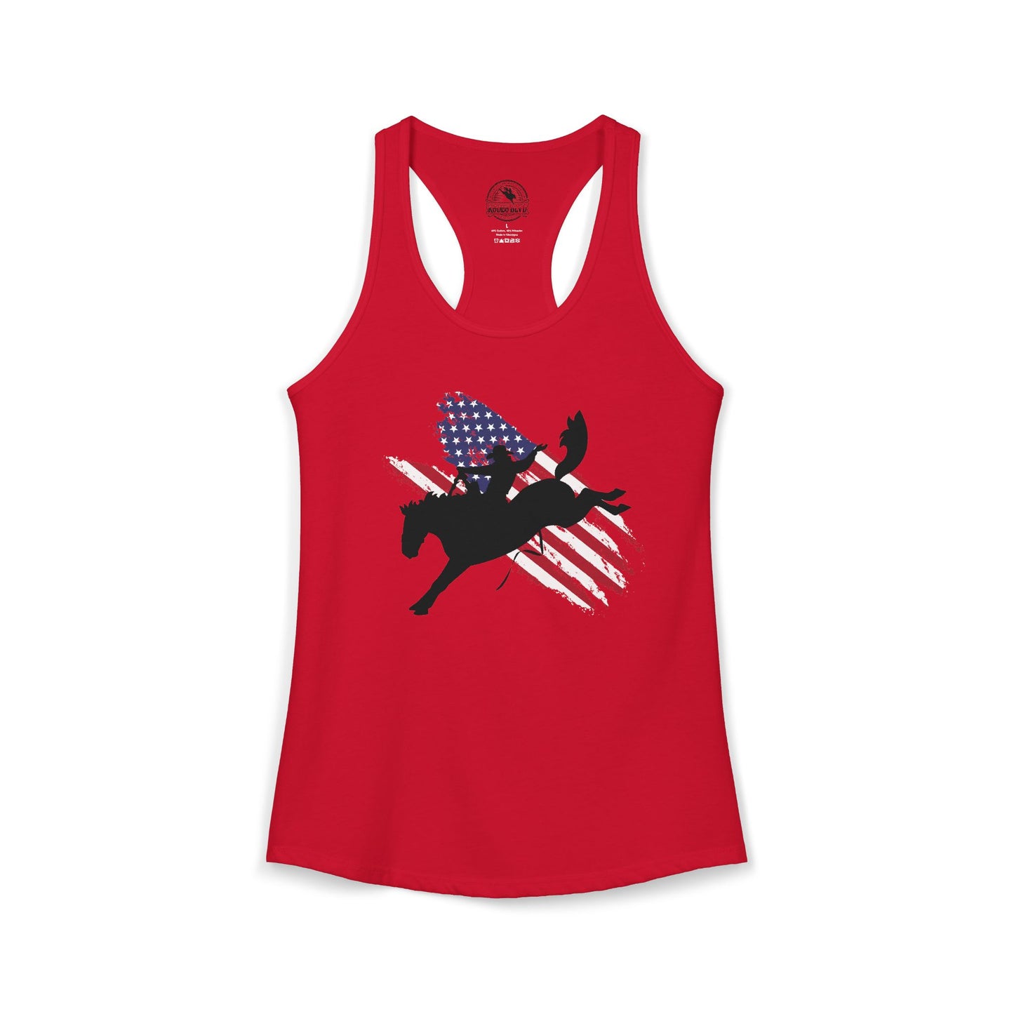 Saddle Bronc USA - Racerback Tank