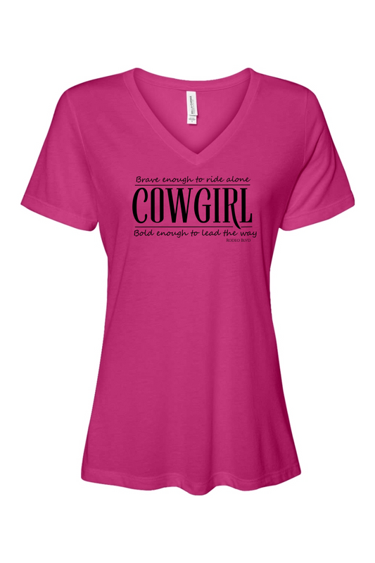 Brave Enough to Ride Alone  V-Neck