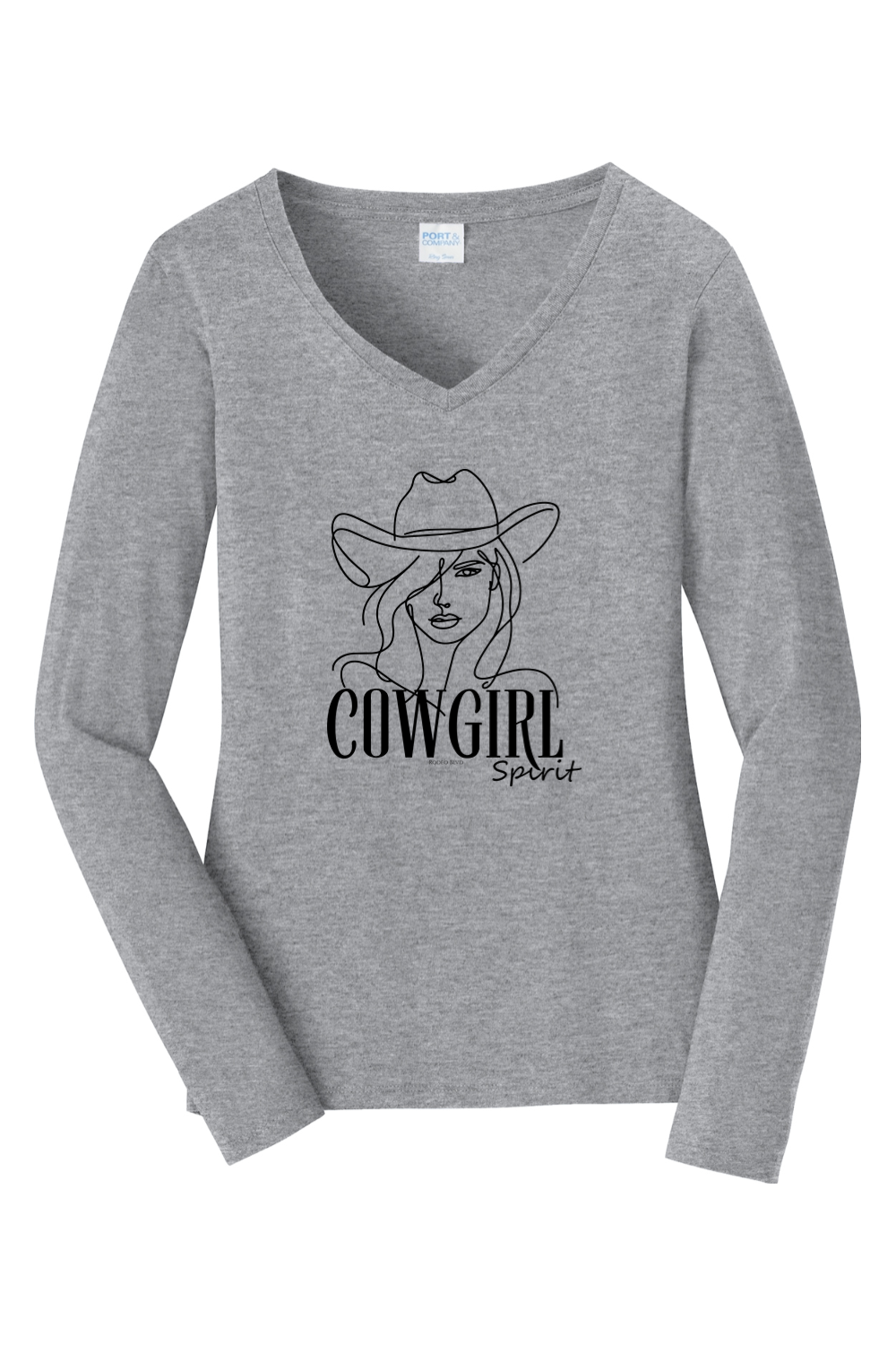 Cowgirl Spirit Long Sleeve V-Neck