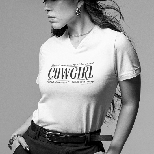 Brave Enough to Ride Alone  V-Neck